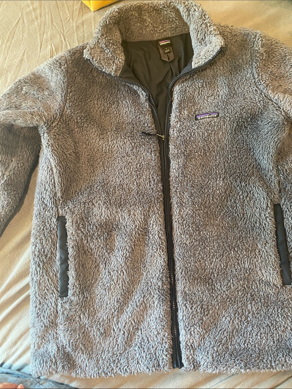Patagonia Women’s Gray Teddy Fleece Jacket - Full Zip